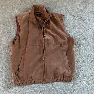 Tres Bien Men's Brown Suede Vest